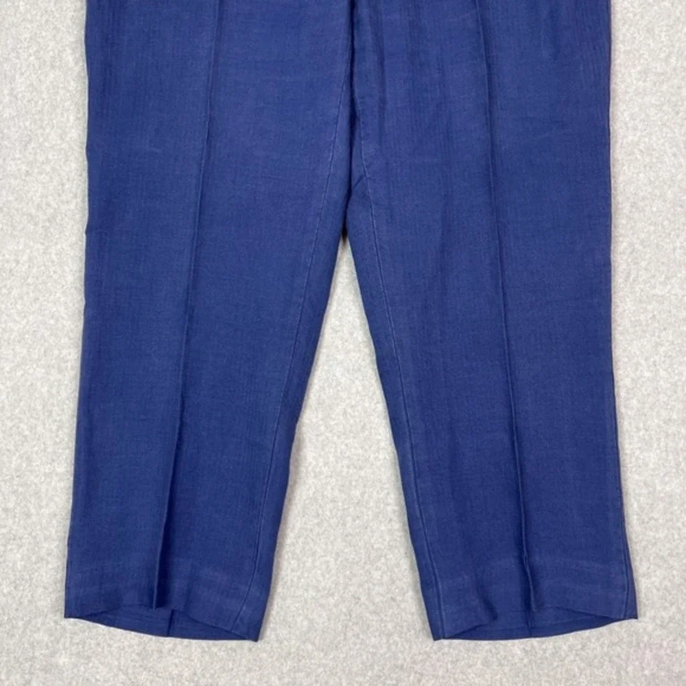 Vintage Polo Ralph Lauren Pants Mens 40x32 (Actual 40x27.5) Linen Silk Pleated
